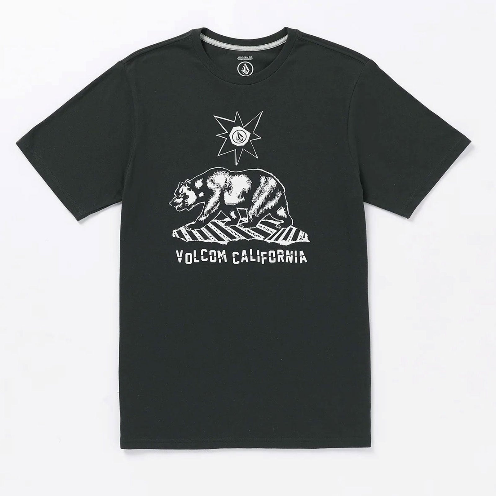 Volcom Men's Grizzled Washed Black Heather Short Sleeve T