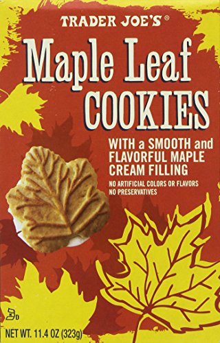 Trader Joe's Maple Leaf Cookies Net Wt Oz