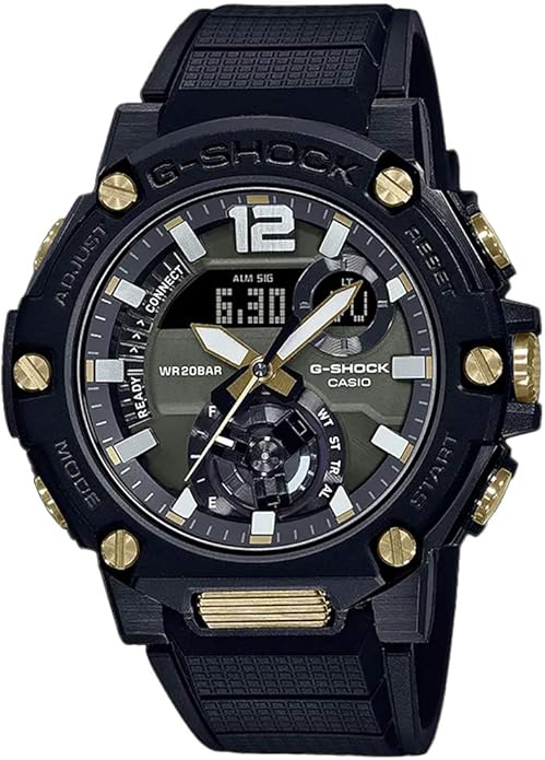 G-Shock GSTB300B-1A Men's Watch, Black x Gold, One Size