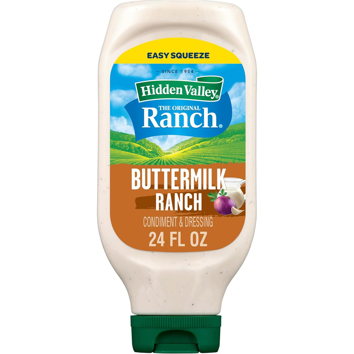 Hidden Valley Ranch Buttermilk Dressing & Dipping Sauce, Gluten Free Salad Dressing 24 Oz.