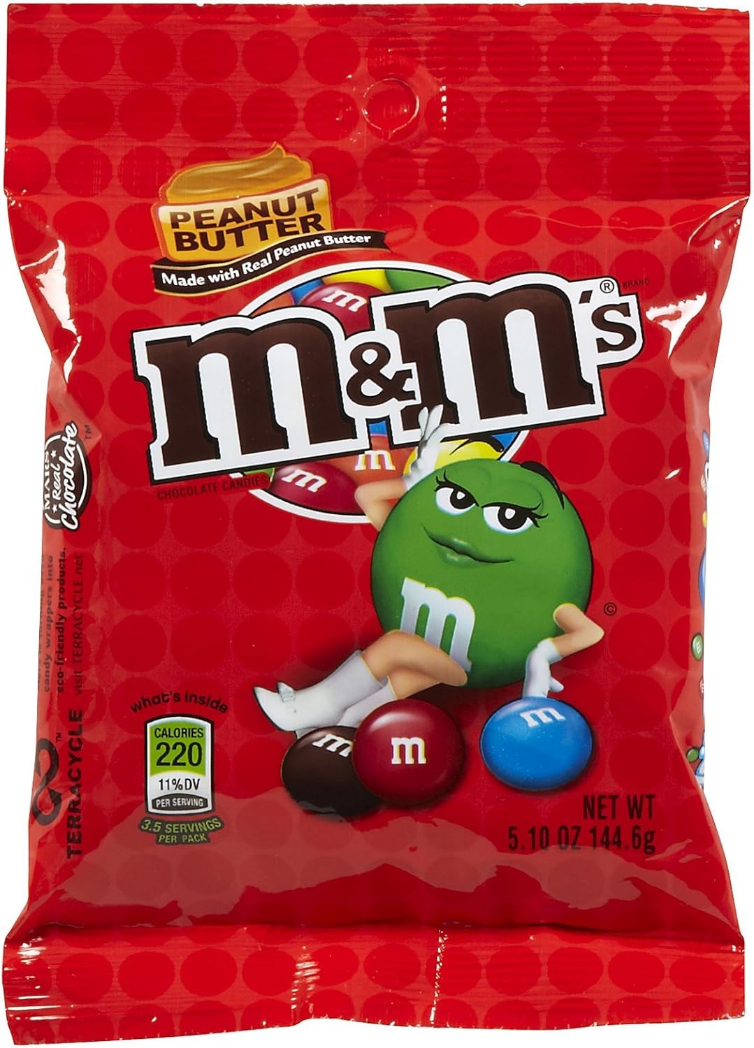 M&M Peanut Butter Peg Pack 144g