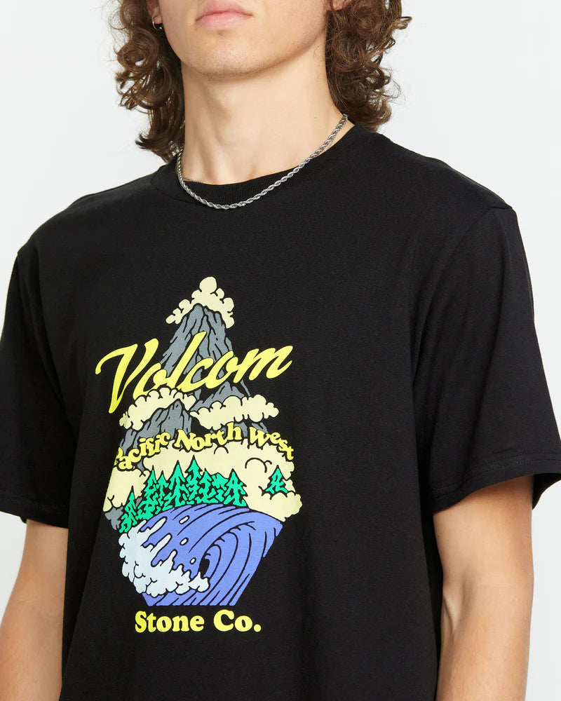 VOLCOM Men's PNW Short Sleeve Tee - Black