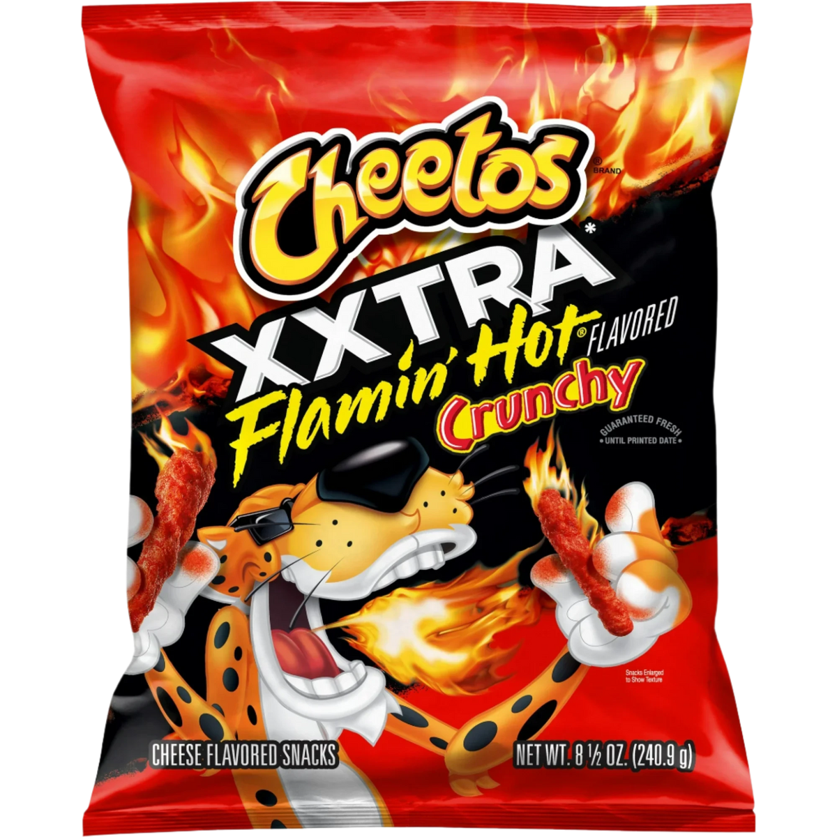 Cheetos Crunchy Xxtra Flamin Hot' Cheese Flavored Chips Puffed Snacks, 9 oz - (1 Pack)