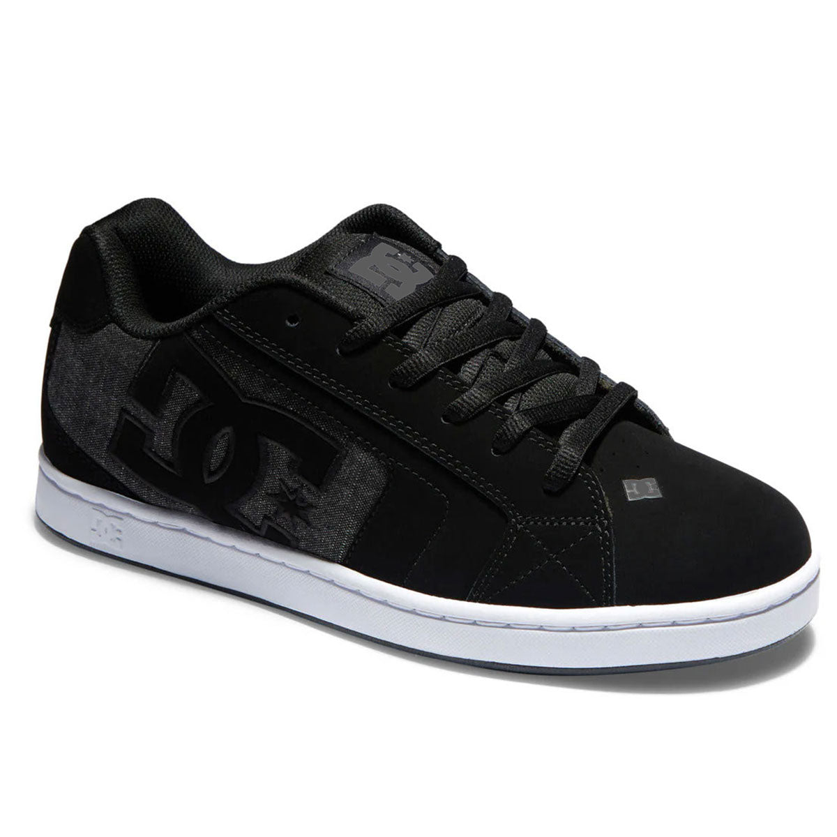 DC Shoes Men's Net Black/White/Black Low Top Sneaker Shoes (XKWK)