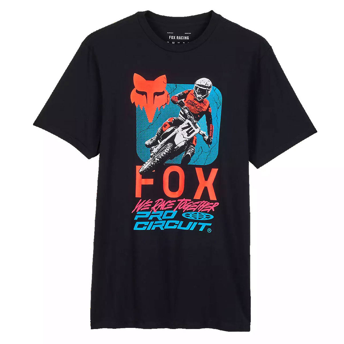 Fox Racing Men's x Pro Circuit Premium Black Short Sleeve T Shirts (001)