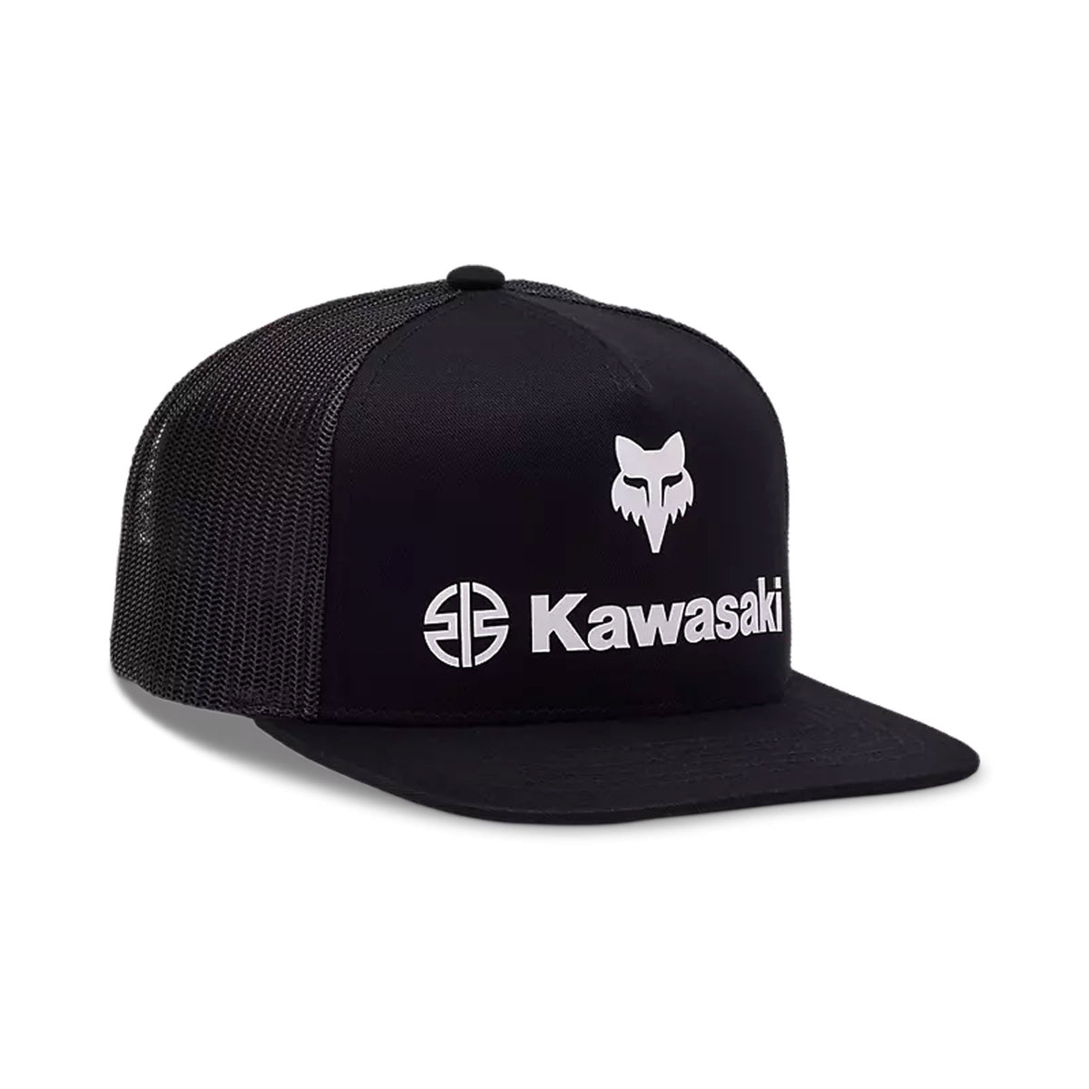 Fox Racing Men's Fox X Kawasaki Black Snapback Hat (001)