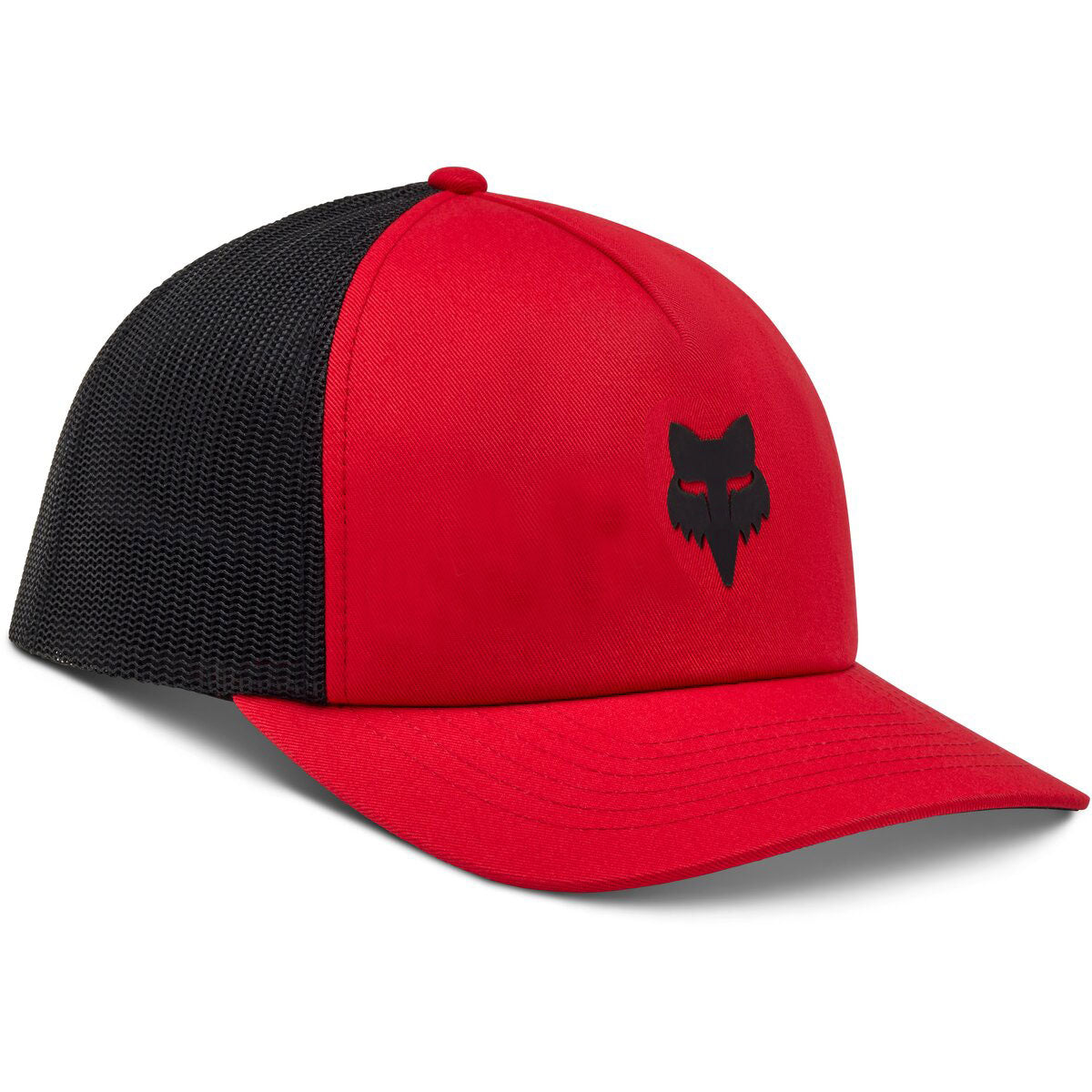 Fox Racing Men's Fox Head Trucker Flame Red Snapback Hat (122)