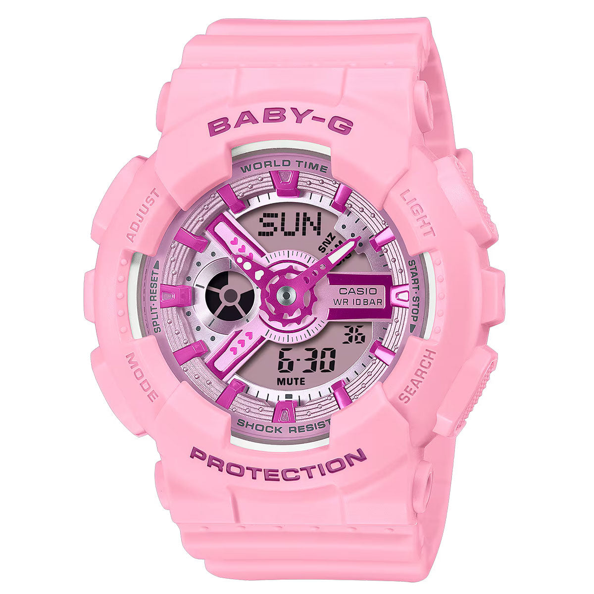 Baby-G By Casio Women's BA110YK-4A Pink Analog-Digital Watch