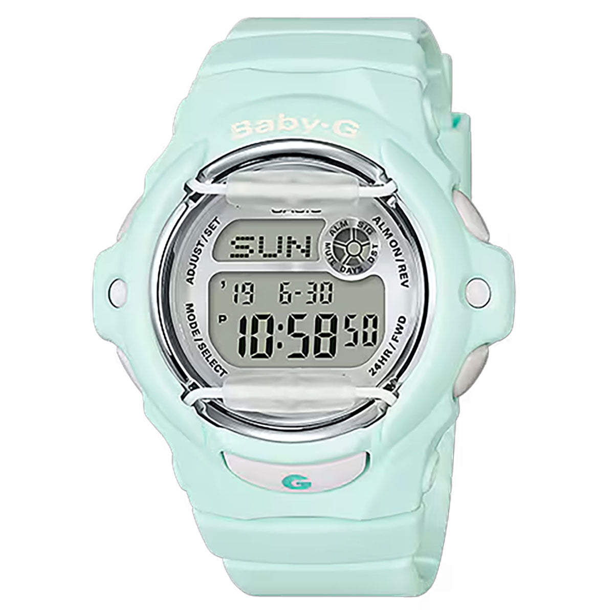 Baby-G By Casio Women's BG169R-3 Light Green Digital Watch