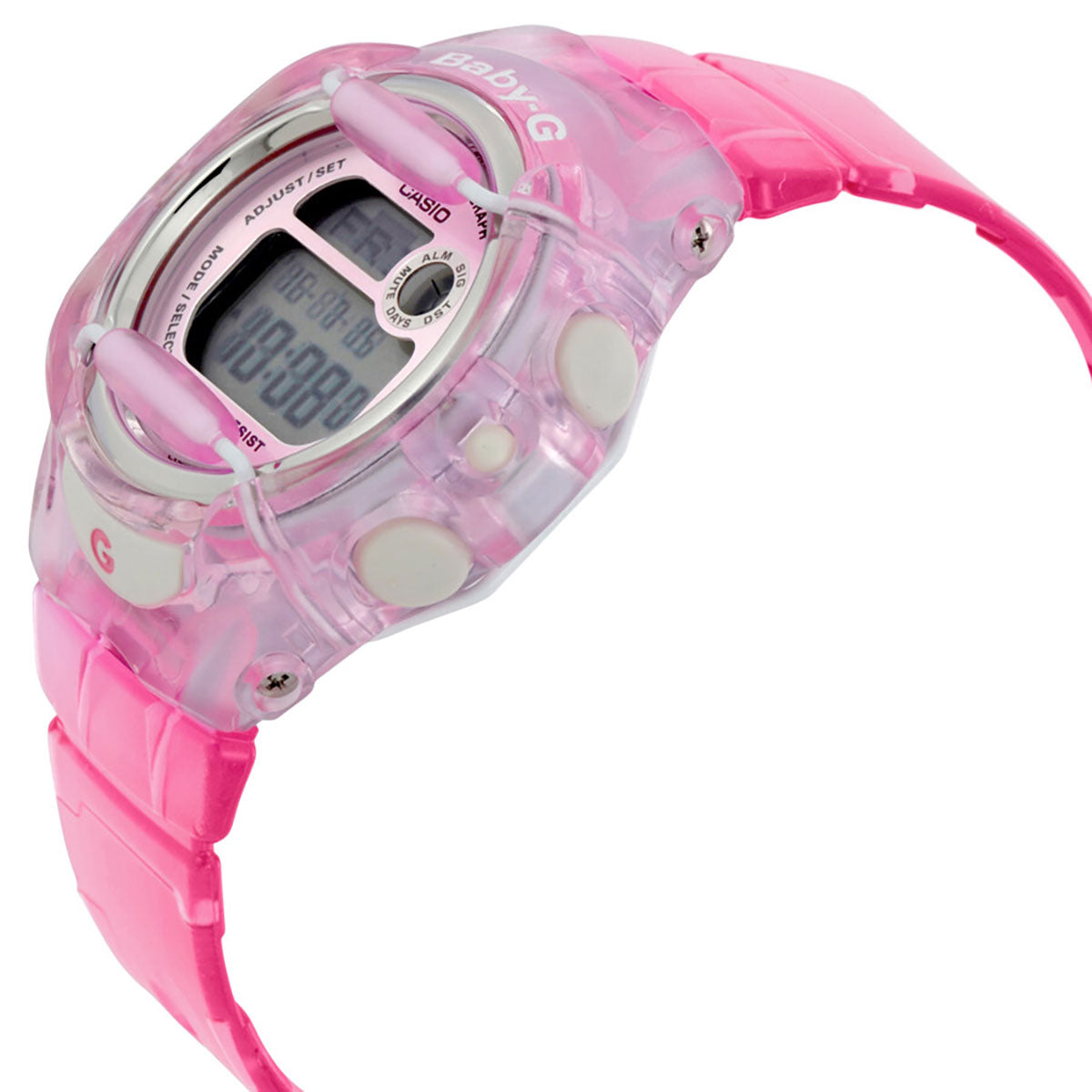 Baby G By Casio Women s BG169R 4 Clear Pink Digital Watch Club Urban