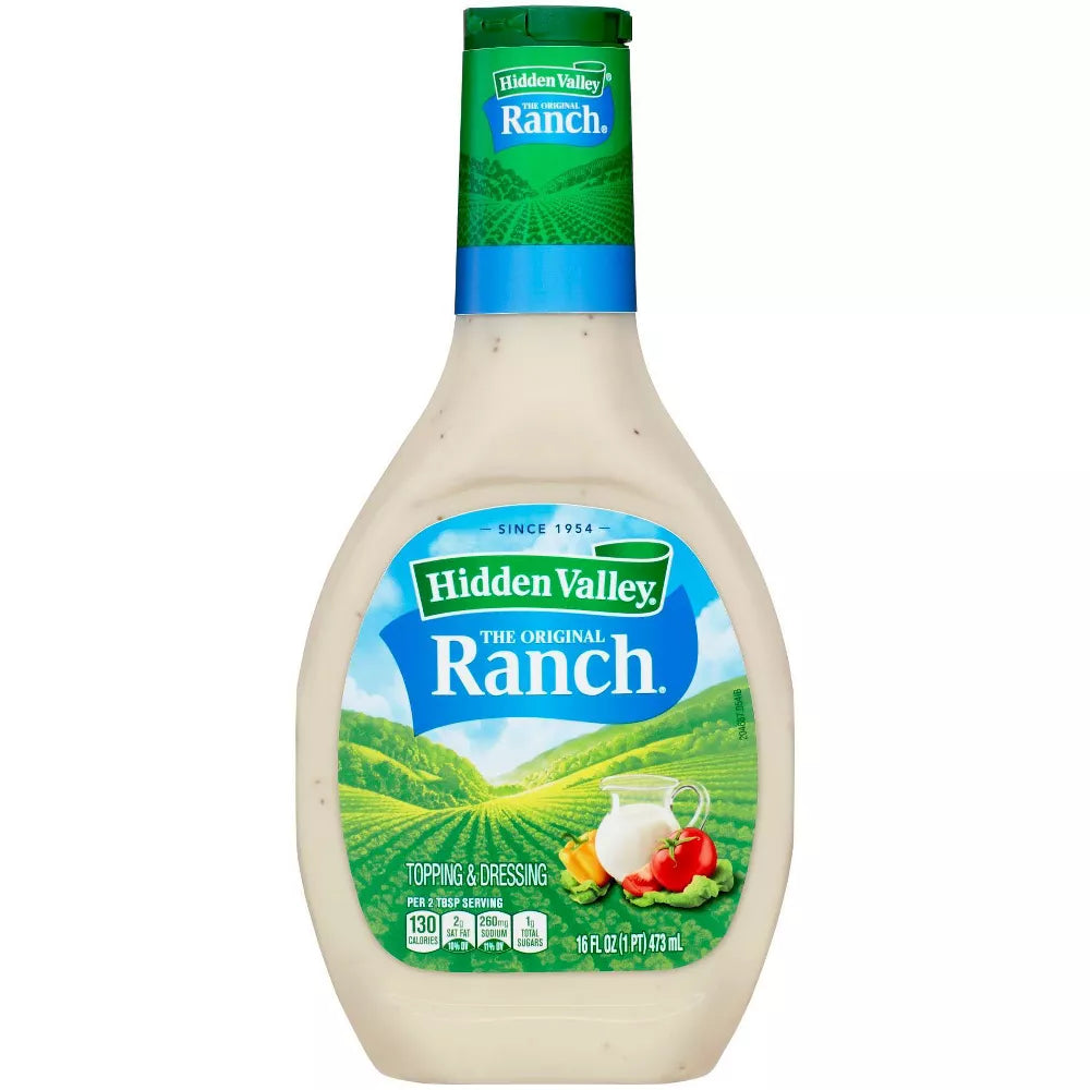 Hidden Valley Ranch Dressing & Dipping Sauce, The Original Dressing , Salad Dressing 16 fl oz