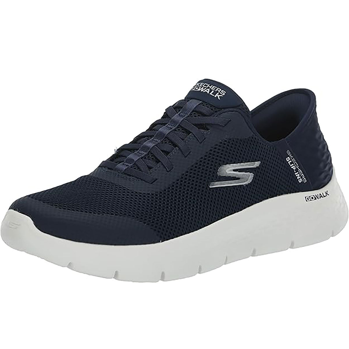 Skechers Women's Slip-ins GO WALK Flex Grand Entry Low Top Sneaker Shoes Navy/White (NVW)