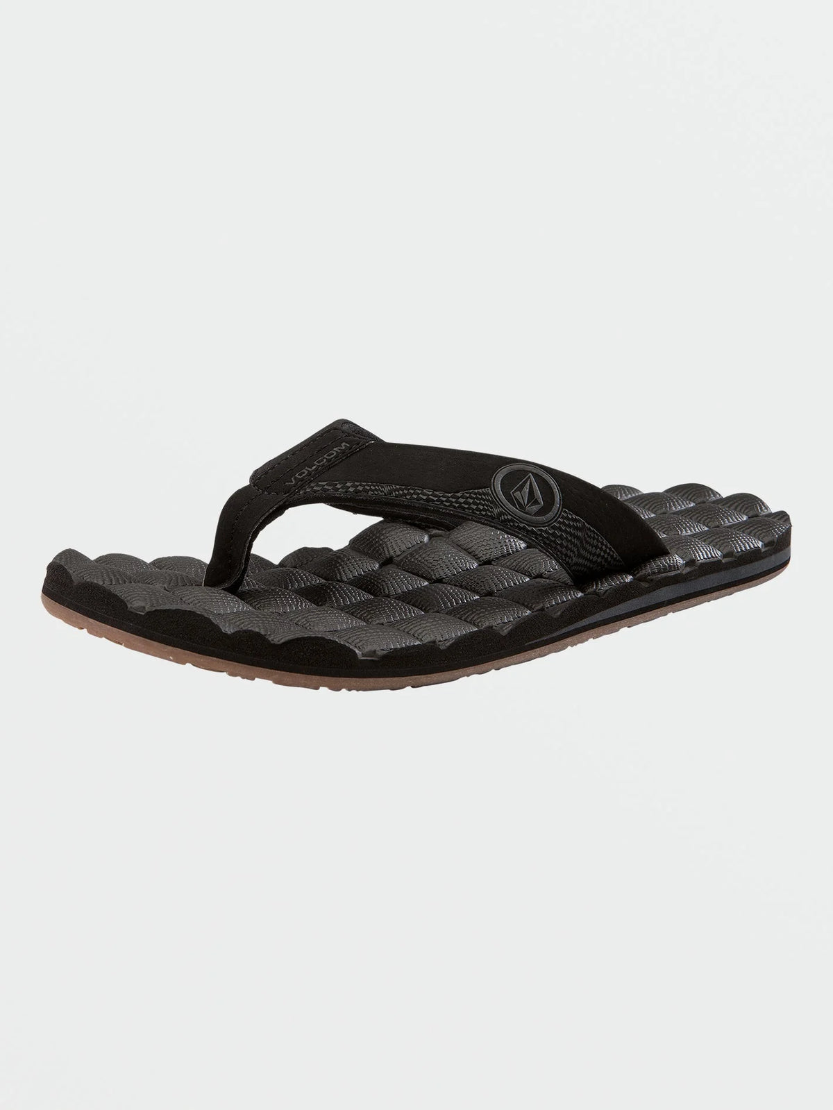 Volcom Men’s Recliner Sandals – Cushioned Flip Flops with Quilted EVA Footbed, Lightweight & Comfortable Beach Slides