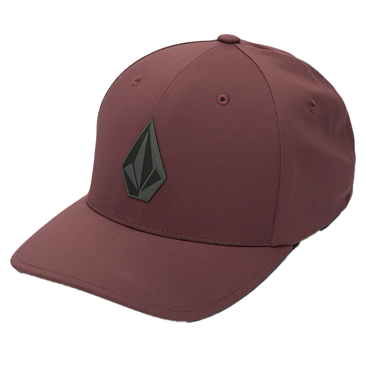 Volcom Men's Stone Tech Merlot Flexfit Hat (MER)