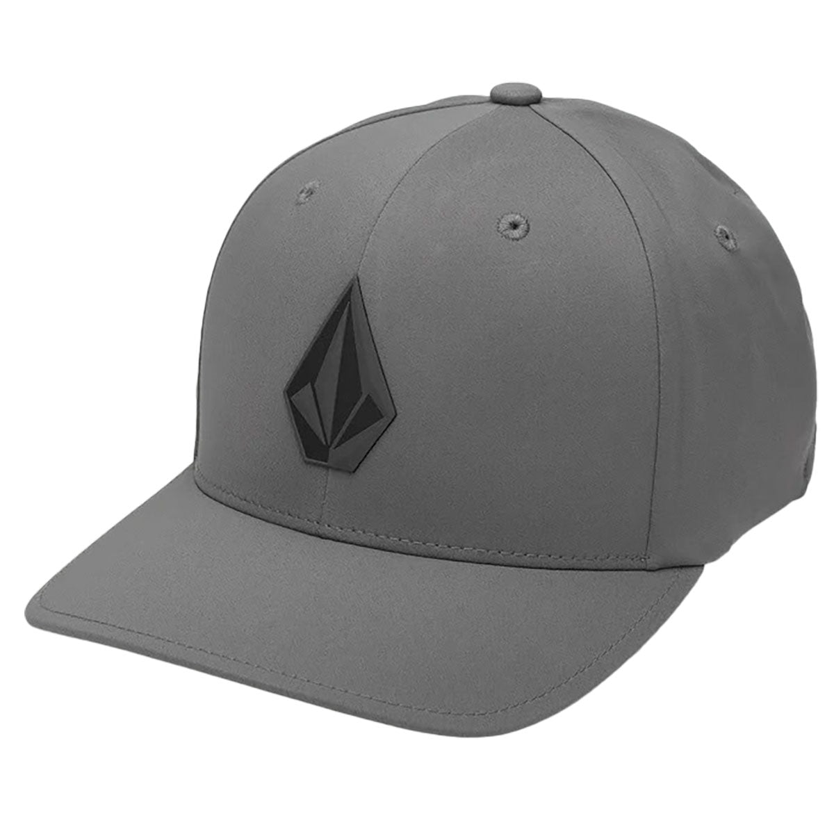 Volcom Men's Stone Tech Delta Pewter Flexfit Hat (PEW)