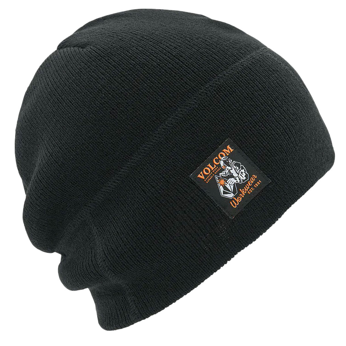 Volcom Men's Workwear Black Beanie Hat (BLK)