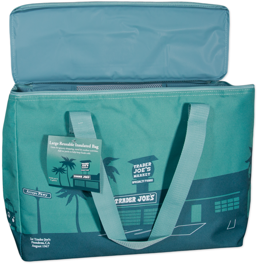 Trader Joe’s Large Reusable Insulated Bag Dust Blue