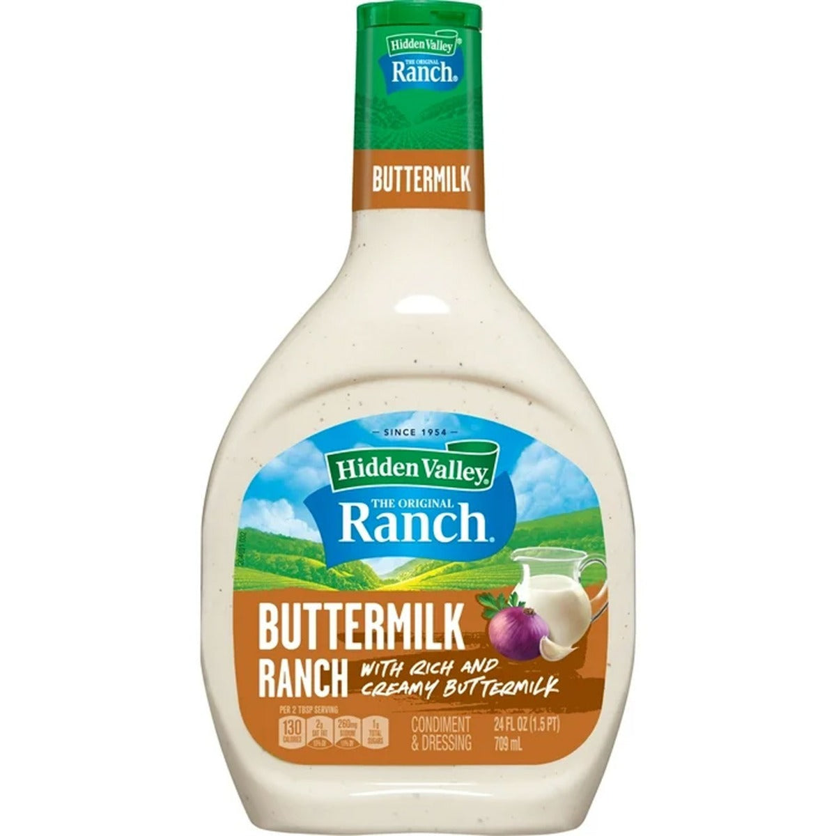 Hidden Valley Ranch Buttermilk Dressing & Dipping Sauce, Gluten Free Salad Dressing 24 Oz.