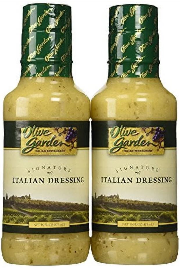 Olive Garden Dressing, Signature Italian - 16FL oz 2 pack - Packaging may vary